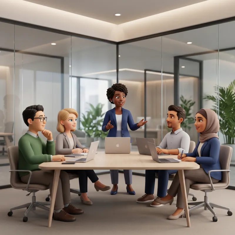 Colleagues in a business meeting